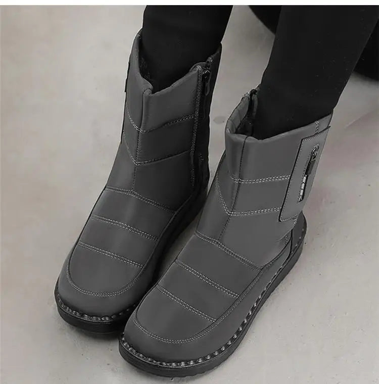 Boots Women Snow Plush Women's Boots Platform Women Shoes Casual Keep Warm Shoes Woman Flat Soft Winter Shoes Botas Mujer