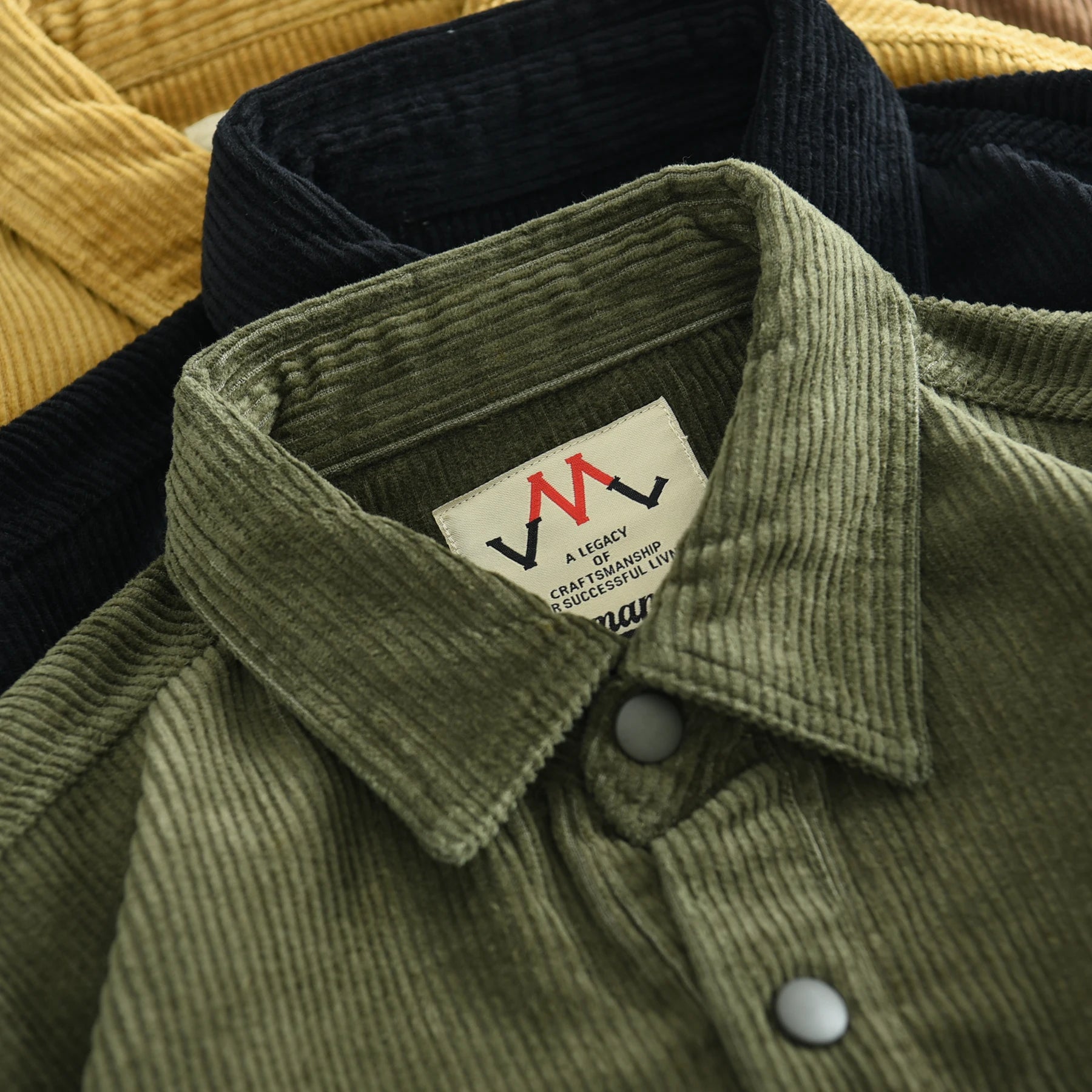 Herfst Winter Nieuw Amerikaans Retro Lange Mouw Revers Verdikt Corduroy Overhemd Heren 100% Katoen Gewassen Dubbele Zak Casual Jas