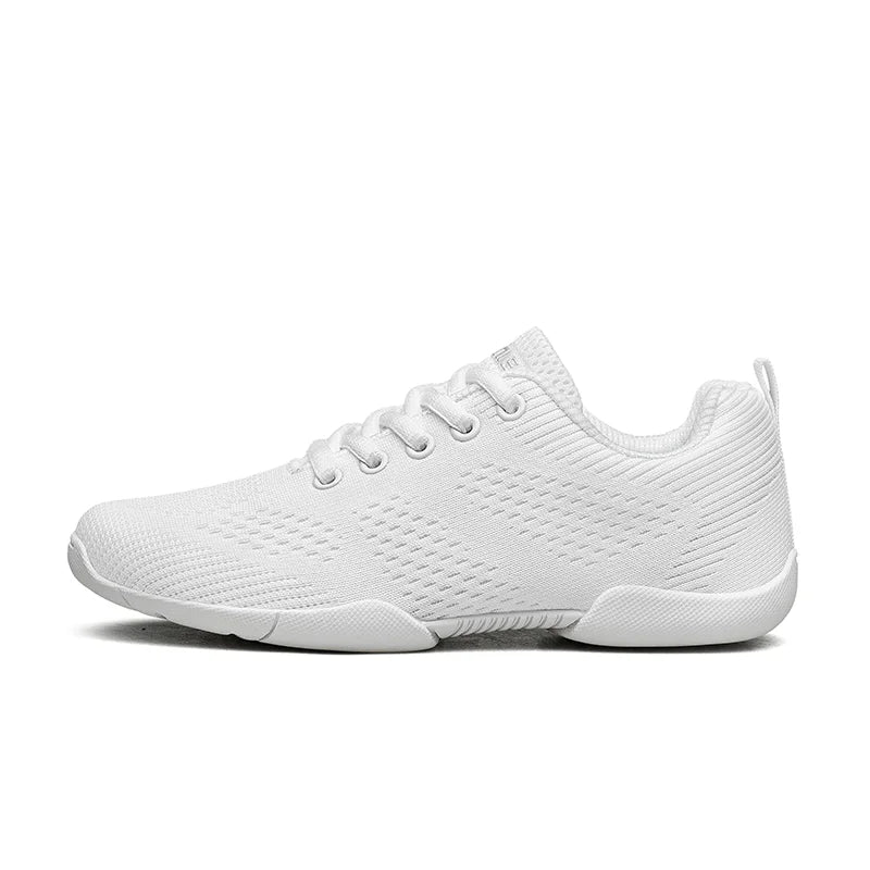 White Cheerleading Dancing Sneakers for Youth Girls Lightweight Perfect for Athletic Training Tennis Walking and Cheer