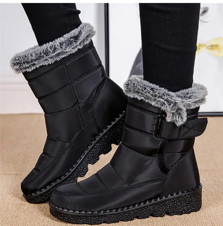 Women's Boots Snow Plus Size Shoes Woman Platform Women Shoes Casual Mid High Boots Platform Winter Girls Boots Botas Mujer