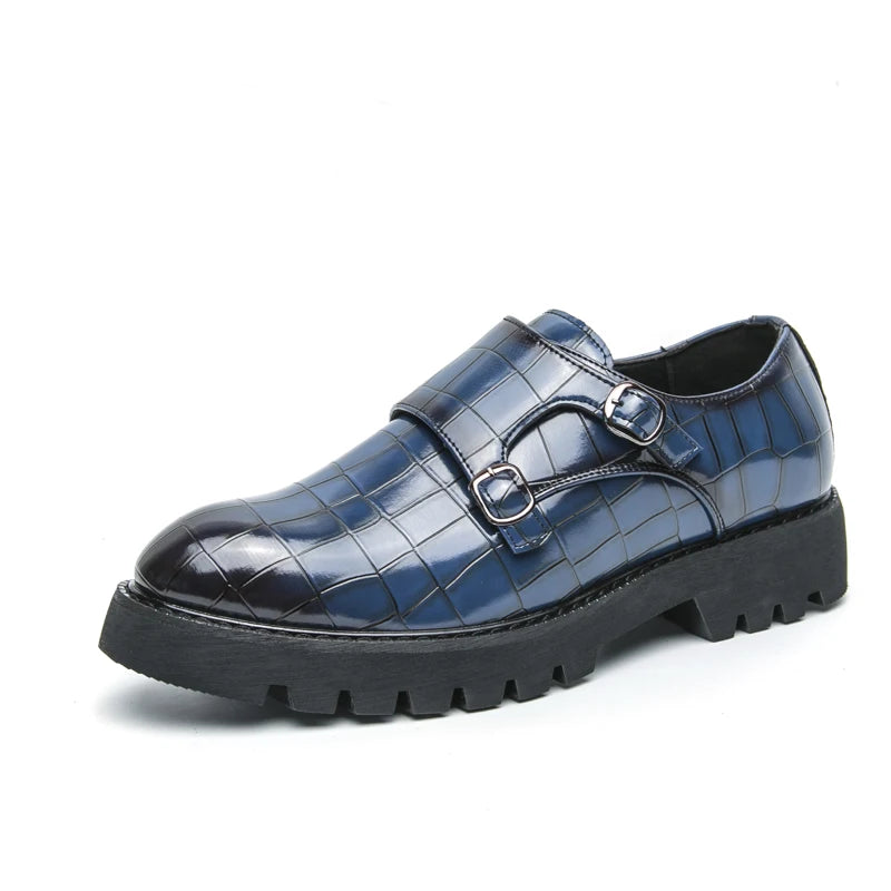 2024 Nieuwe luxe heren formele kledingschoenen Groene heren formele volwassen zakelijke pak loafers Coole heren bruiloft feest schoenen