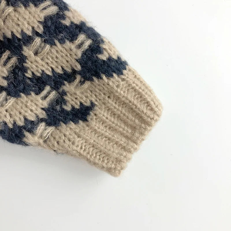 Autumn New Kids Clothing Boys Girls Sweaters Warm Knit Pullover 1-6 Years Unisex