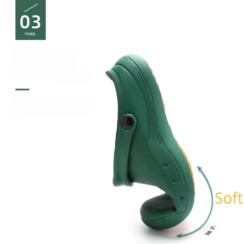 Lichtgewicht, slipvaste EVA-koksschoenen en sandalen voor heren - ideaal voor artsen, verpleegkundigen, keukens, restaurants, ziekenhuizen en laboratoria.