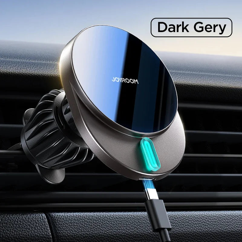 Joyroom Magnetic Wireless Car 15W Fast Charger Phone Holder for MagSafe and Case Car Mount for iPhone 16/15/14/13/12 Air Vent