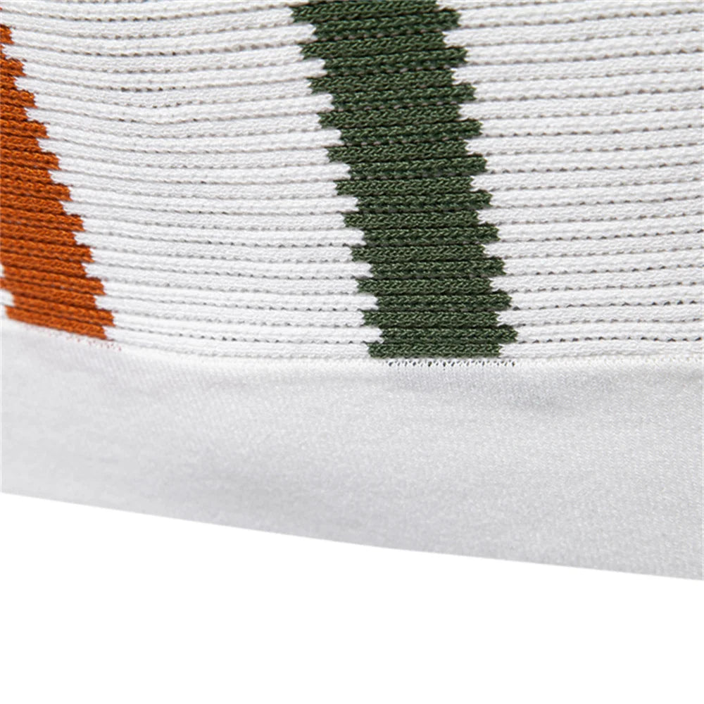 Men's Ribbed Knit Polo Shirt For Breathable Striped Casual Wear with Comfortable Collar High quality Male Polo Shirt