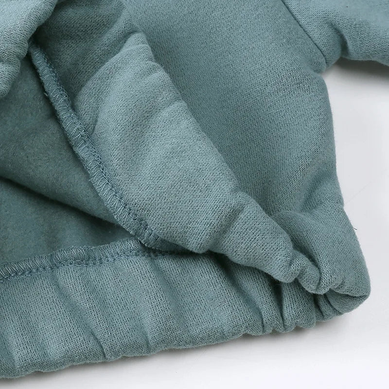 Baby Children's Fleece Lining Hoodies Set Spring Autumn Boys Sports Clothes 2PCS Girls Turtleneck Pullover Casual Suit 1-6Y Unisex