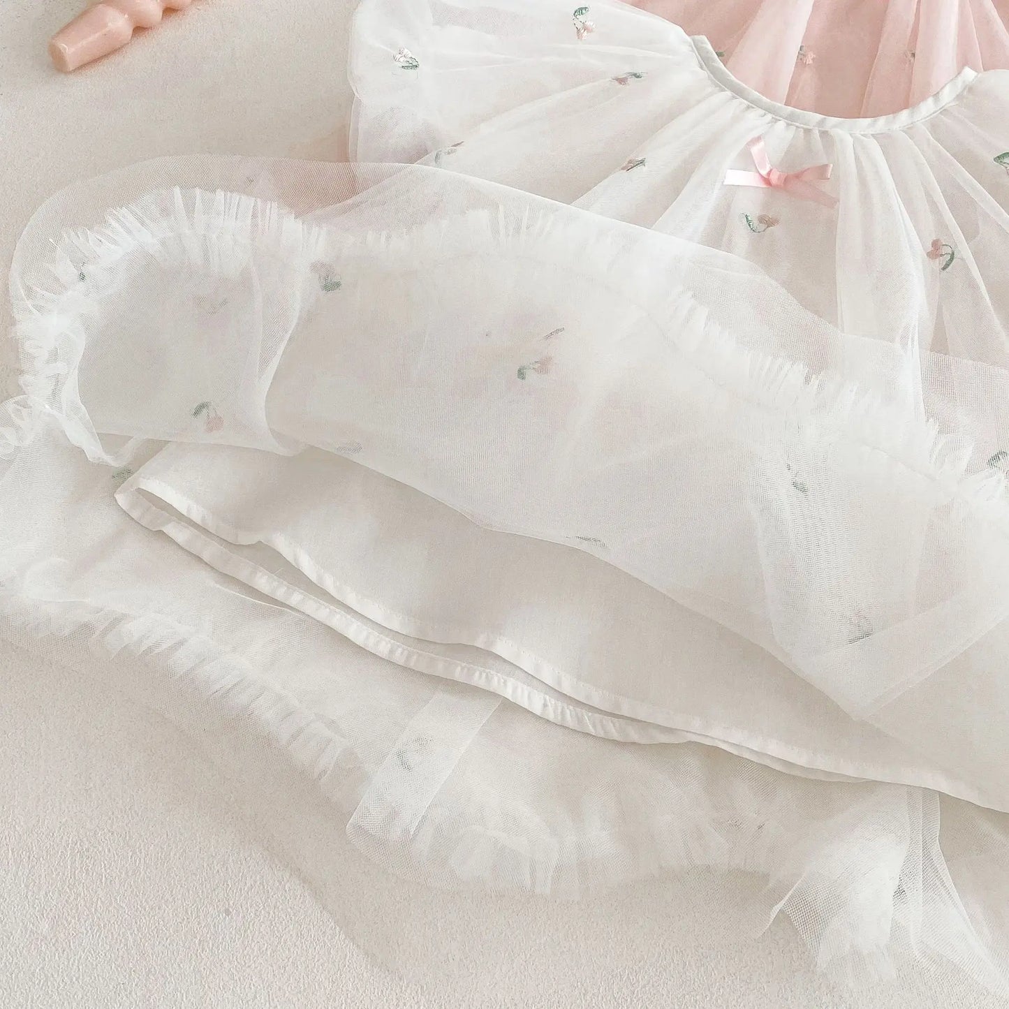 2025 Summer Girls' Clothing Baby Children's Exquisitely Embroidered Tulle Princess Dresses Kids Birthday Dress 0-5Y Girls