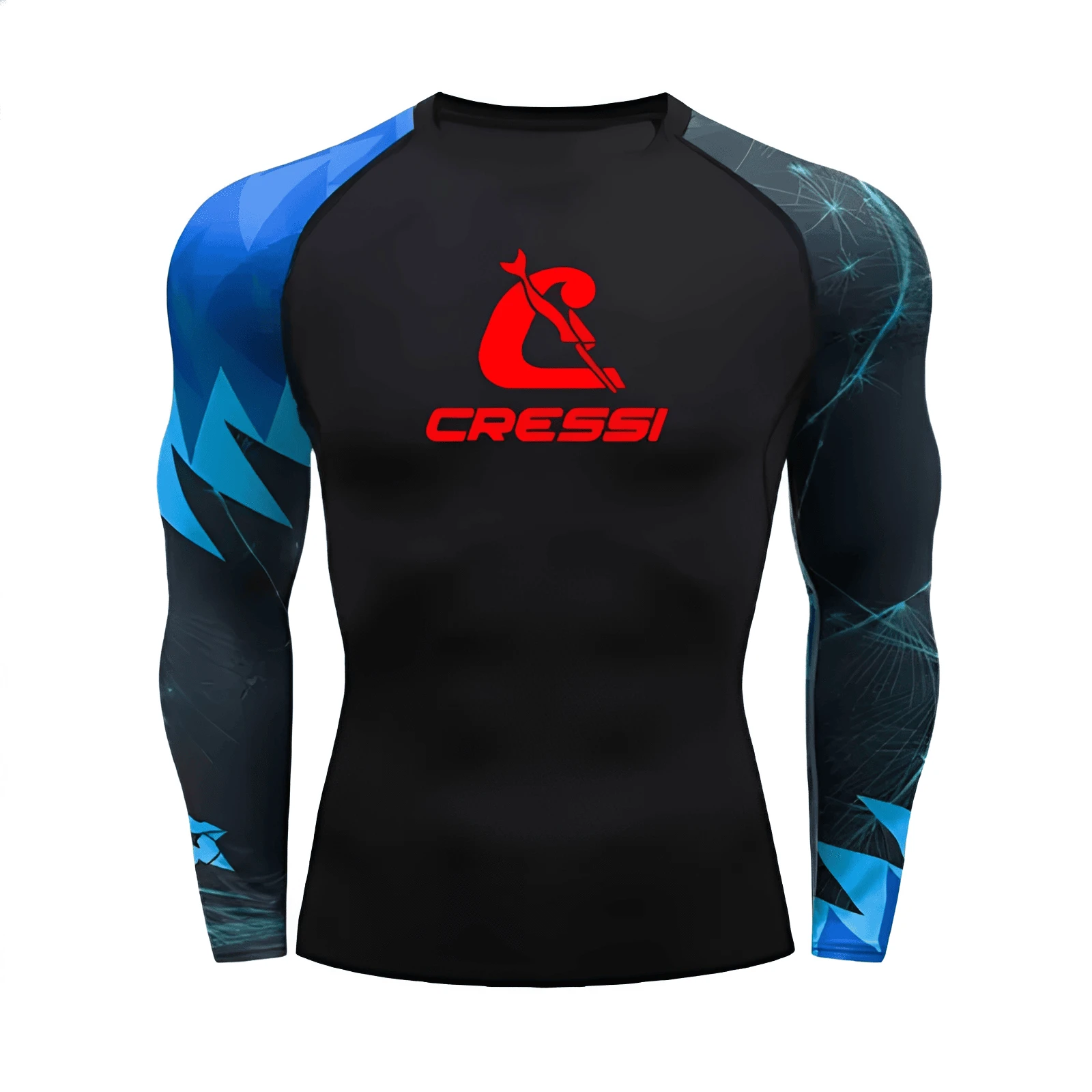 Men’s UPF 50+ Long Sleeve Rash Guard – Quick-Dry Breathable Surf & Swim Shirt for Water Sports & Gym Training