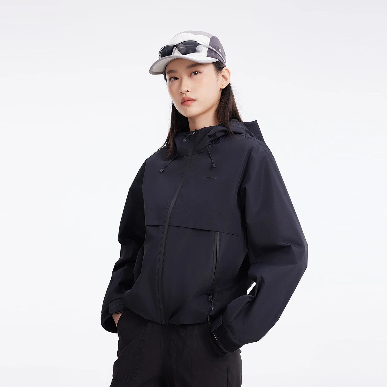 Women's Korean Short Windbreaker Jacket, Spring & Autumn Female Loose Fitting Tops Coat, Solid Colour Outerwear For Ladies