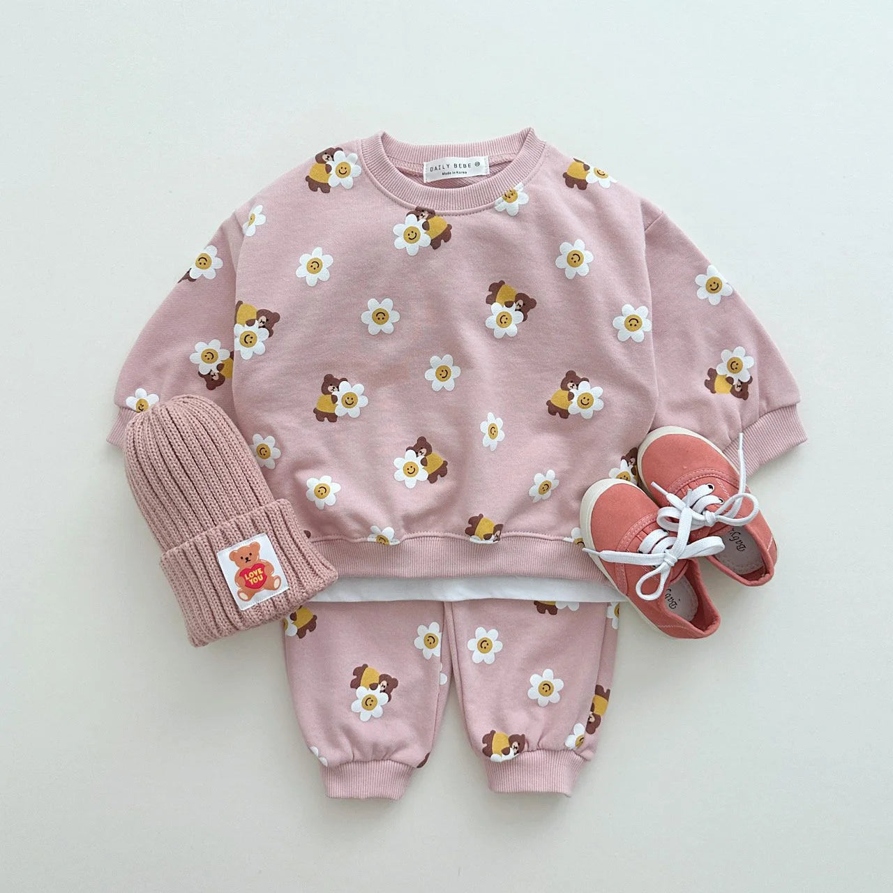 Autumn Baby Clothing Set Infant Girls Hoodie Suit Boys Sweatshirts And Pants For Children 0-3Y Unisex