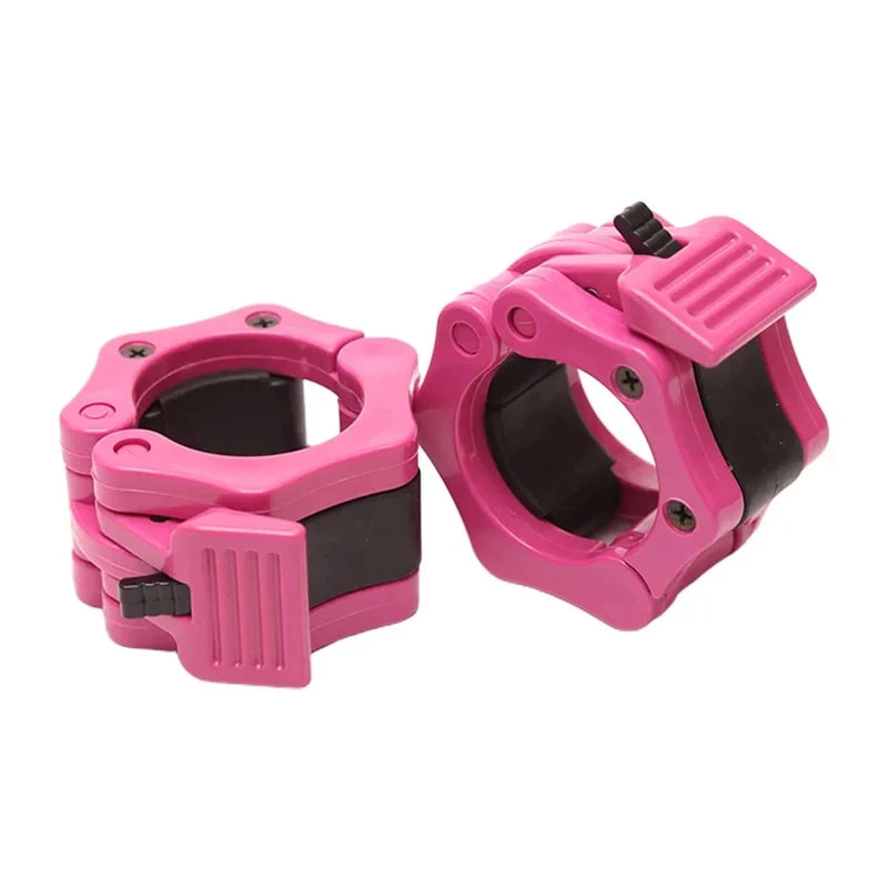 1Pair 50MM Spinlock & Collar Lock Clips For Weightlifting Bar - Quick Release Dumbbell Clamps