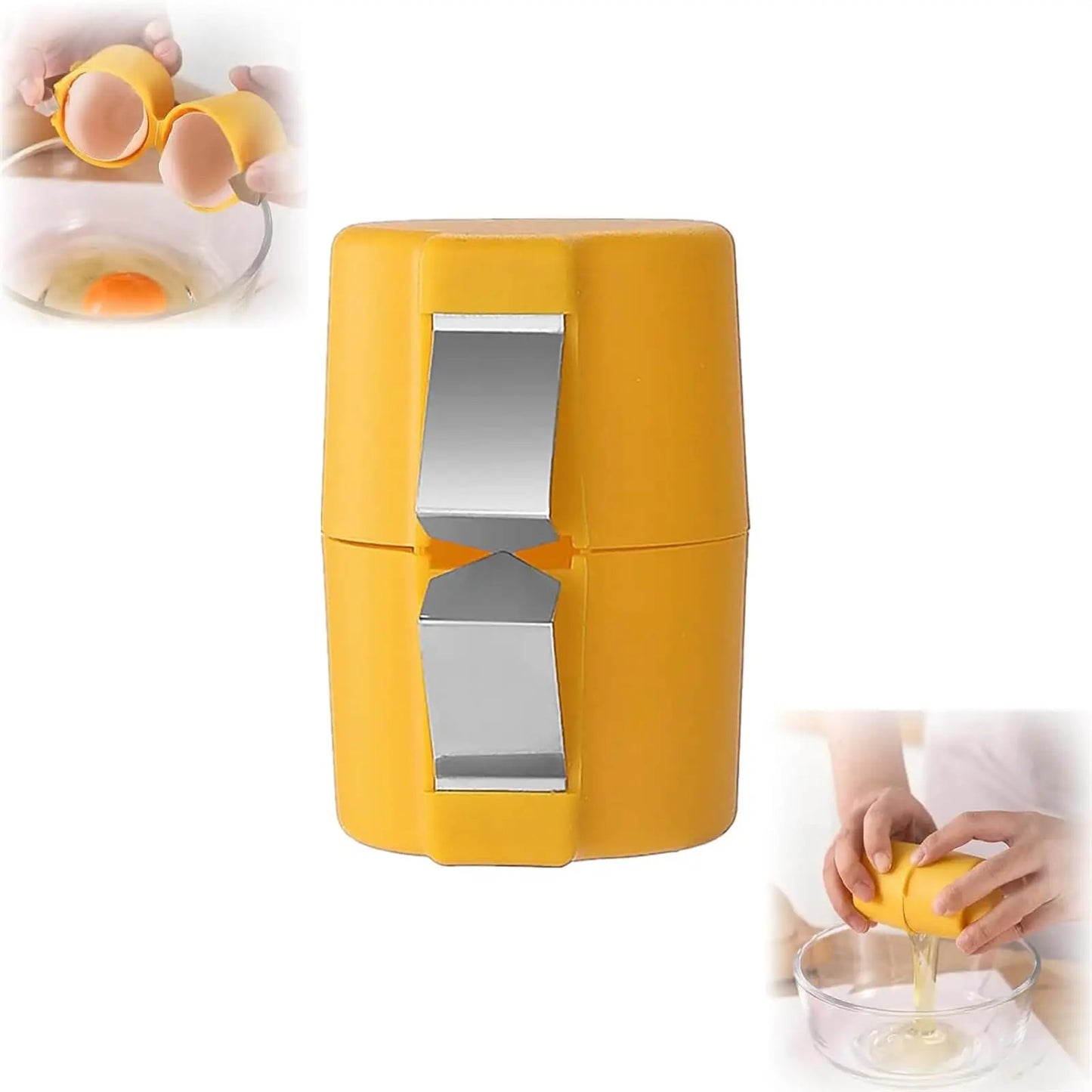 1/2 Stück Multifunktionaler Eierschalenöffner, Handheld-Eierknacker, Trennwerkzeug, Eierschalenschneider, leicht zu öffnendes Küchengerät für rohe Eier