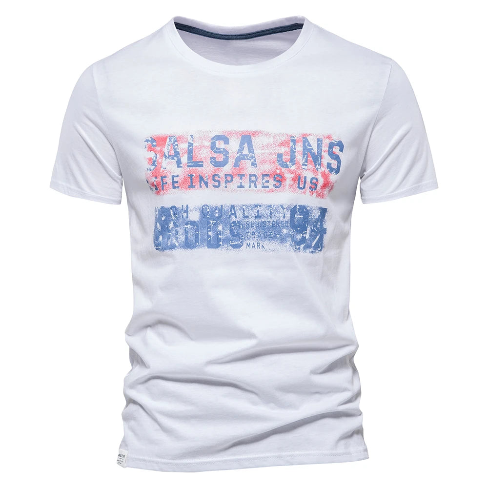 Fashion Designer Cotton T Shirt Men Short Sleeve Casual Sport Summer Tops Tee Shirts Brand Quality Men Clothing