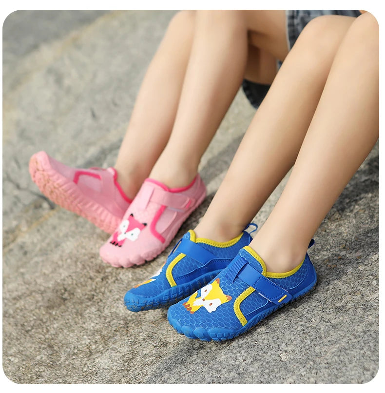 Kids Wide Toe Beach Shoes Lightweight Breathable Non Slip Rubber Sole with Durable Construction for Long Lasting Use