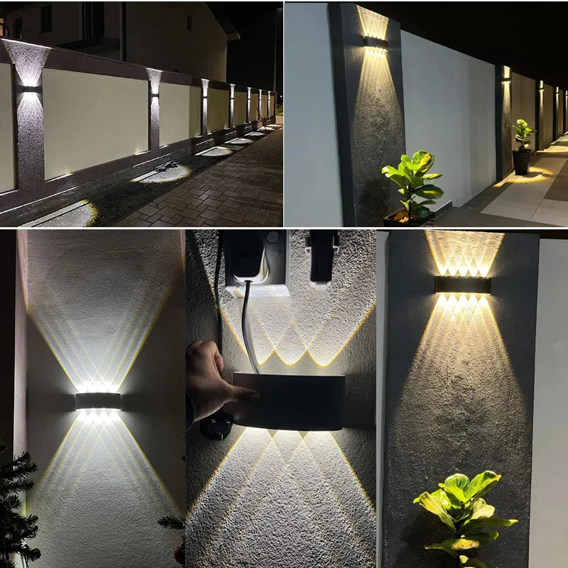 Aluminum Interior Wall Light Waterproof IP65 LED Wall Lamp Outdoor Garden Lights Bedroom Living Room Loft Decor Stairs Lighting