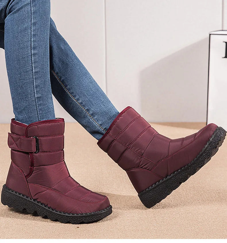 Boots Women Snow Casual Shoes Woman Waterproof Boots For Women Keep Warm Women's Boots Plush New Botas Mujer Winter Shoes
