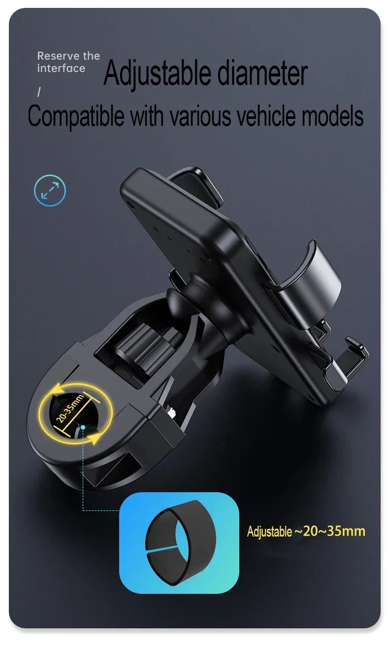 VIKEFON Motorcycle Bicycle Mobile Phone Holder for Electric Vehicle Scooter Cycling Mountain Phone Stand Handlebar Mount