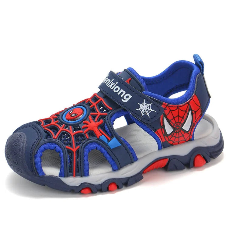 Boys Sandals Summer Kids Beach Shoes Children Shoes Cartoon Spiderman Boys Shoes Baby Sandals Soft Toddler Kids Sandals
