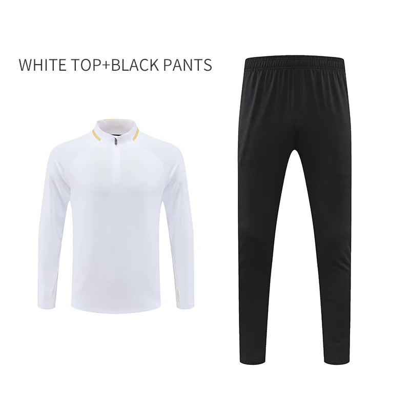 2024 Nieuwe sporttrainingssets Fitnesskleding Pak Heren Lange mouwen Hardloopkleding Shorts Trainingspak Gym