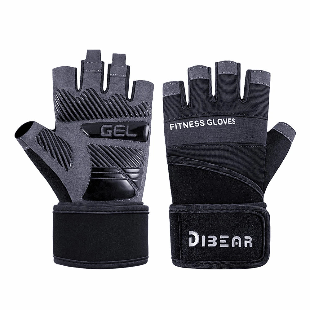Anti-Slip Gym Gloves For Firm Grip on Bodybuilding And Weightlifting Equipment -  Suitable For Dumbbell Trainings, CrossFit Pull Ups & Workout Exercises