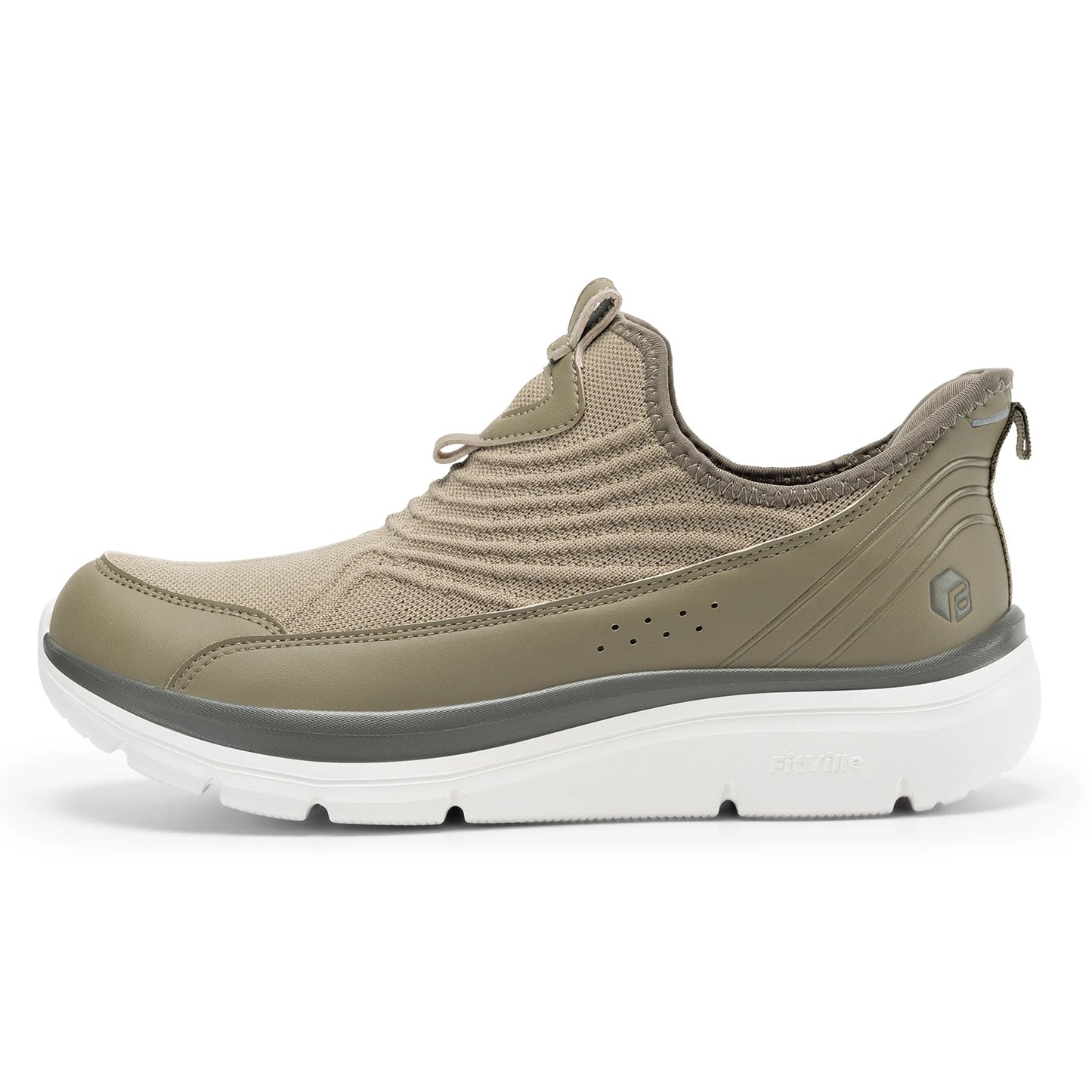 Wide Men's Slip-On Walking Shoes Lightweight Breathable Outdoor Casual Sports Running Shoes Sneakers For Swollen Feet