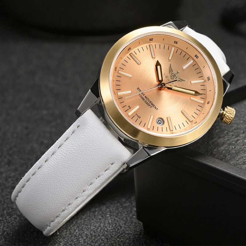 Yelang V1010 36MM Women's Quartz Watch – Elegant Waterproof Fashion Watch with Sapphire Glass & Luminous Dial – Luxury Gift for Women & Students