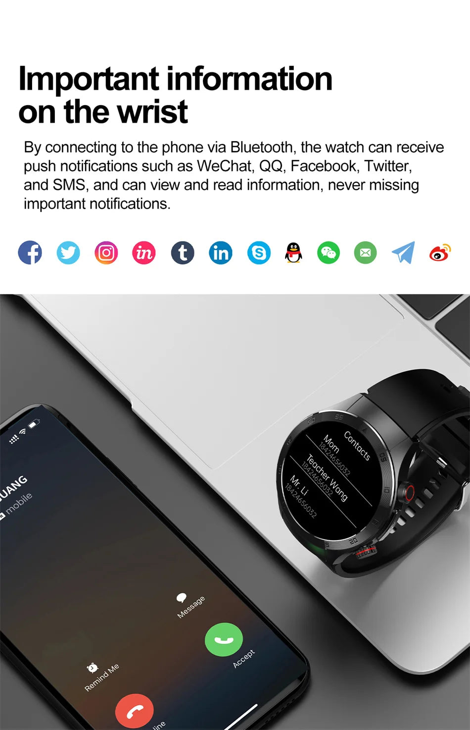 2025 Nieuwe Smart Watch ECG + PPG Laserbehandeling Bloedlipiden Hartslag Bloeddruk Gezondheid Sport Smartwatch voor mannen - Compatibel met Huawei &amp; Xiaomi IOS