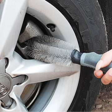 Car Wheel Cleaning Brush Profession Tire Auto Cleaning Detailing Care Wet  Dry Wheel Tire Rim Clean Brush Goods Accessory