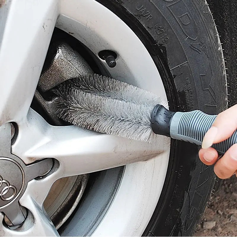 Car Wheel Cleaning Brush Profession Tire Auto Cleaning Detailing Care Wet  Dry Wheel Tire Rim Clean Brush Goods Accessory