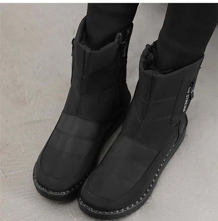 Boots Women Snow Plush Women's Boots Platform Women Shoes Casual Keep Warm Shoes Woman Flat Soft Winter Shoes Botas Mujer