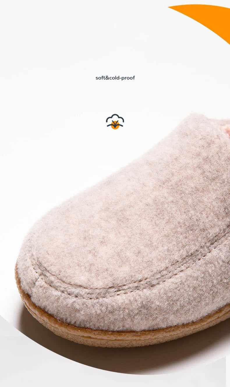 Women's Winter Warm Plush Slippers Slip-On Suitable For Indoor Outdoor and Bedroom Use Fluffy Classic Cotton Slippers For Ladies