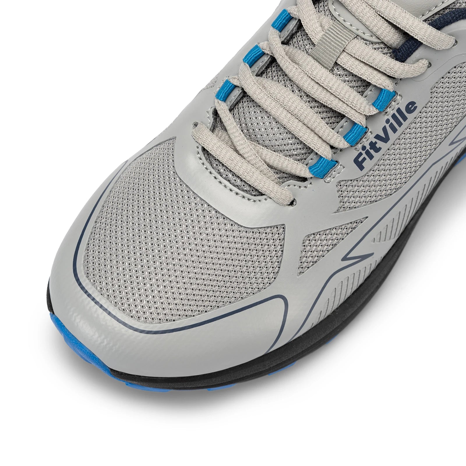 Antislip trailrunningschoenen voor heren, extra brede, lichtgewicht sneakers voor mannen met gezwollen voeten, ondersteuning van de voetboog en pijnverlichting