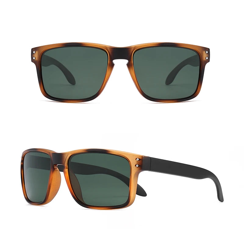 Fashion Wrap Frame Sunglasses UV400 Polarized Unisex Classic Pattern Decorative Goggles for Men And Women