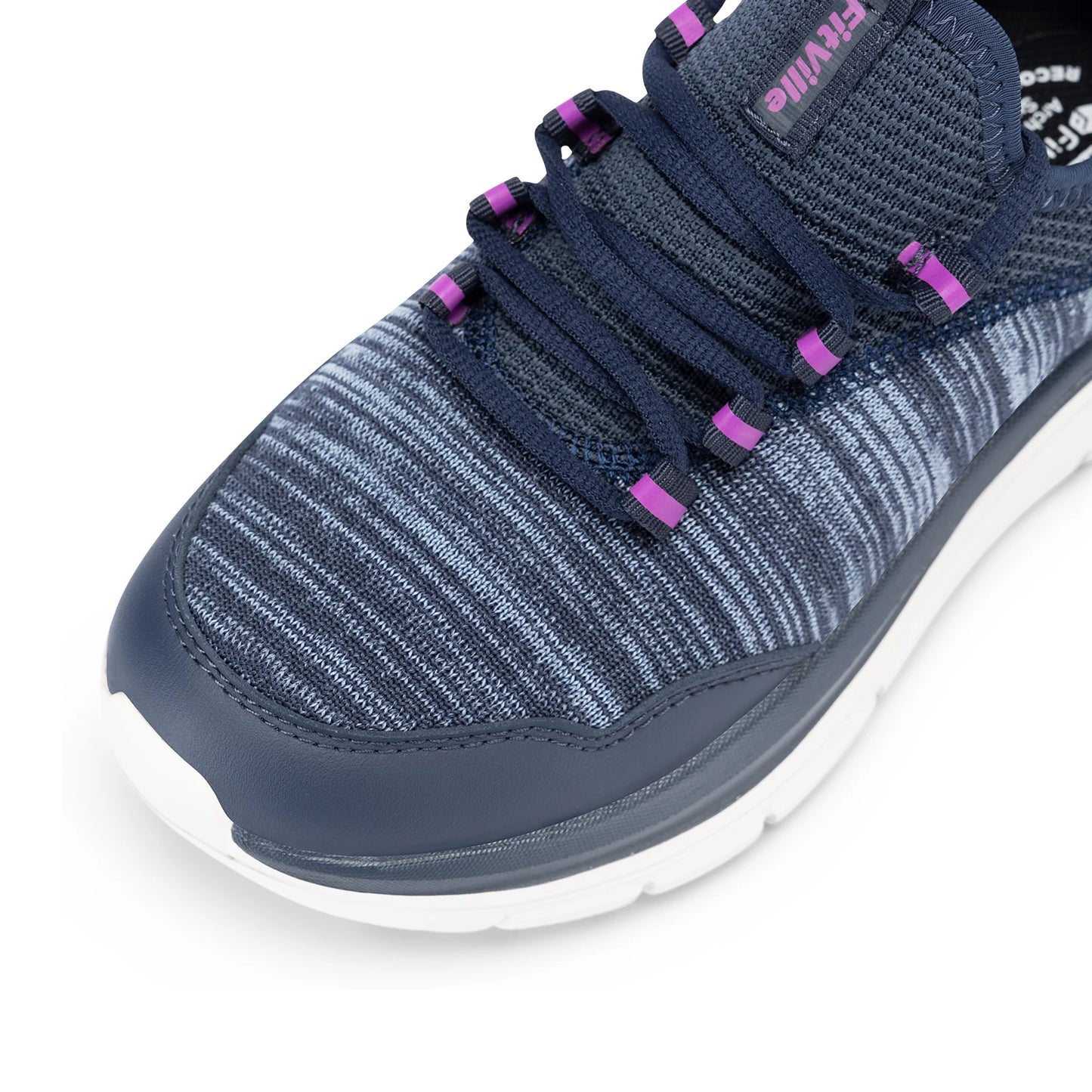 Women's Wide Foot Slip-On Sneakers Hands-Free Running Shoes Walking Shoes for Fat Feet Flat Feet Plantar Fasciitis
