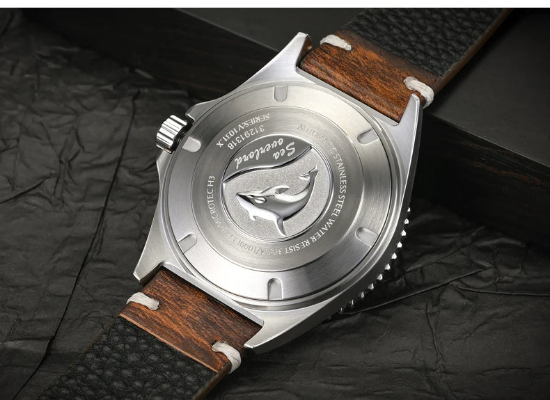 Yelang V1031 Men's Luxury Watch 44mm Diver Automatic Mechanical Movement Sapphire Luminous 300M Waterproof 30BR Japan 8205 Self-Wind