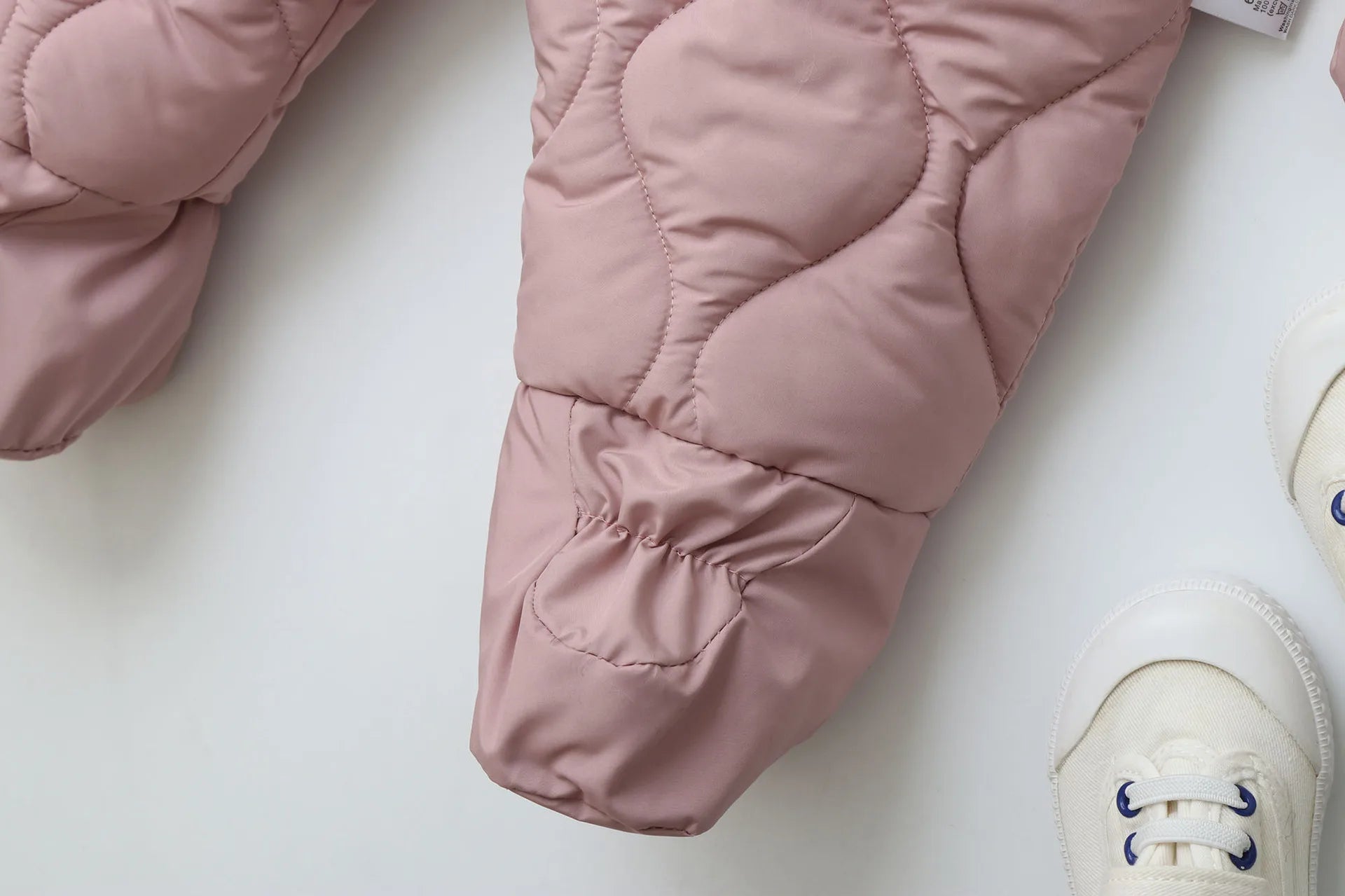 Baby's 2Pcs Winter Warm Clothes Thicken Fleece Rompers Jumpsuits Fur Lining Footie and Vest Snowsuit For Toddlers 0-2Y