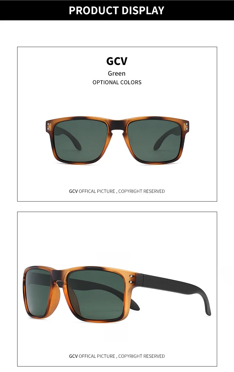 Fashion Wrap Frame Sunglasses UV400 Polarized Unisex Classic Pattern Decorative Goggles for Men And Women
