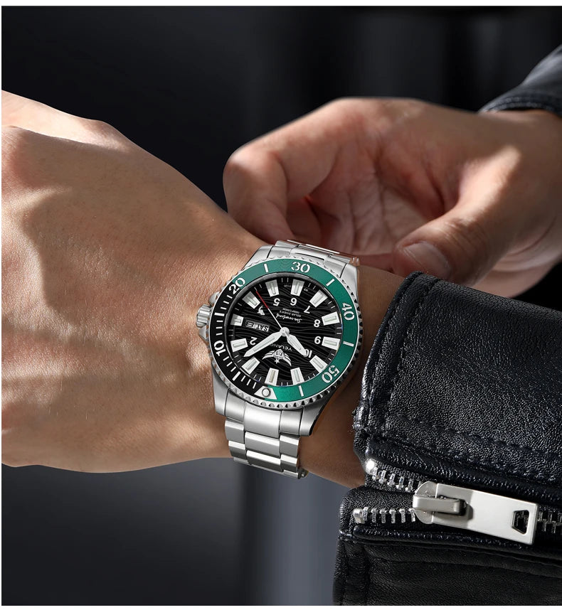 Yelang V1217 42mm Japan Eco-Drive Solar Watch Men's Watch 300M Diver Watch  30ATM Professional Waterproof  Sapphire Luminous