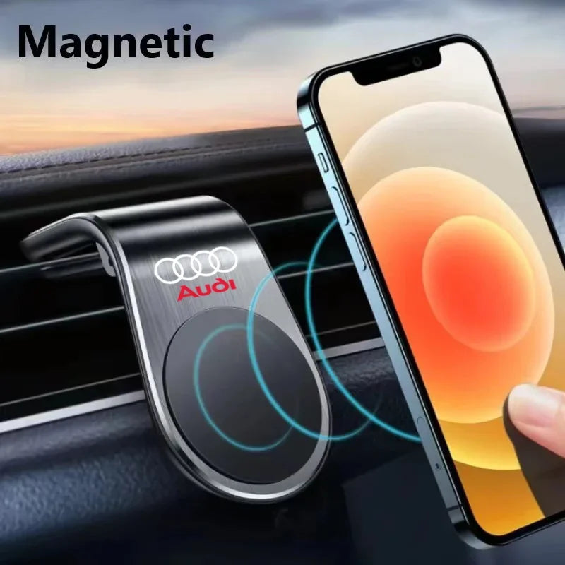 1Pcs Magnetic Car Phone Holder Metal Stand Accessories For Audi A6 C5 C6 C7 C8 A4 B5 B6 B7 B8 B9 S3 S4 S5 Q3 8U Q5 8R Q7 Q8 TT