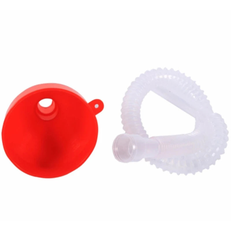 1Pc Car Refueling Funnel With Filter Strainer Gasoline Oil Fuel Filling Tools Motorcycle Oil Funnel Auto Accessories