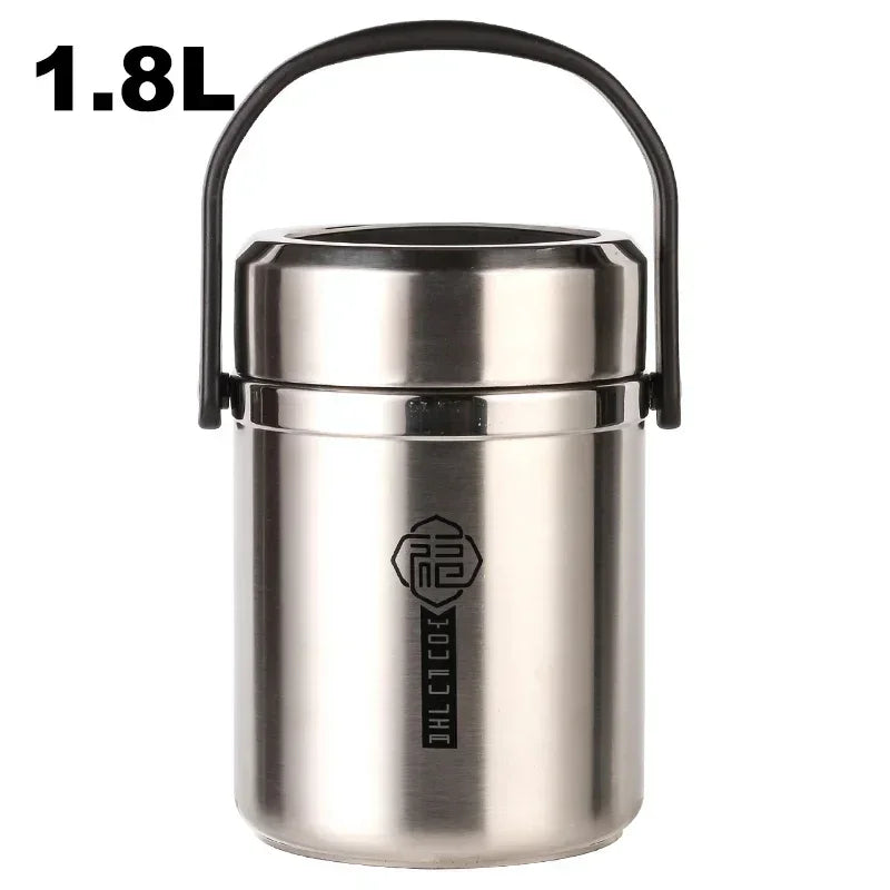 6 uur thermische vacuüm lunchbox 304 roestvrij staal geïsoleerde Worker volwassen voedselcontainer grote picknick student bento box set