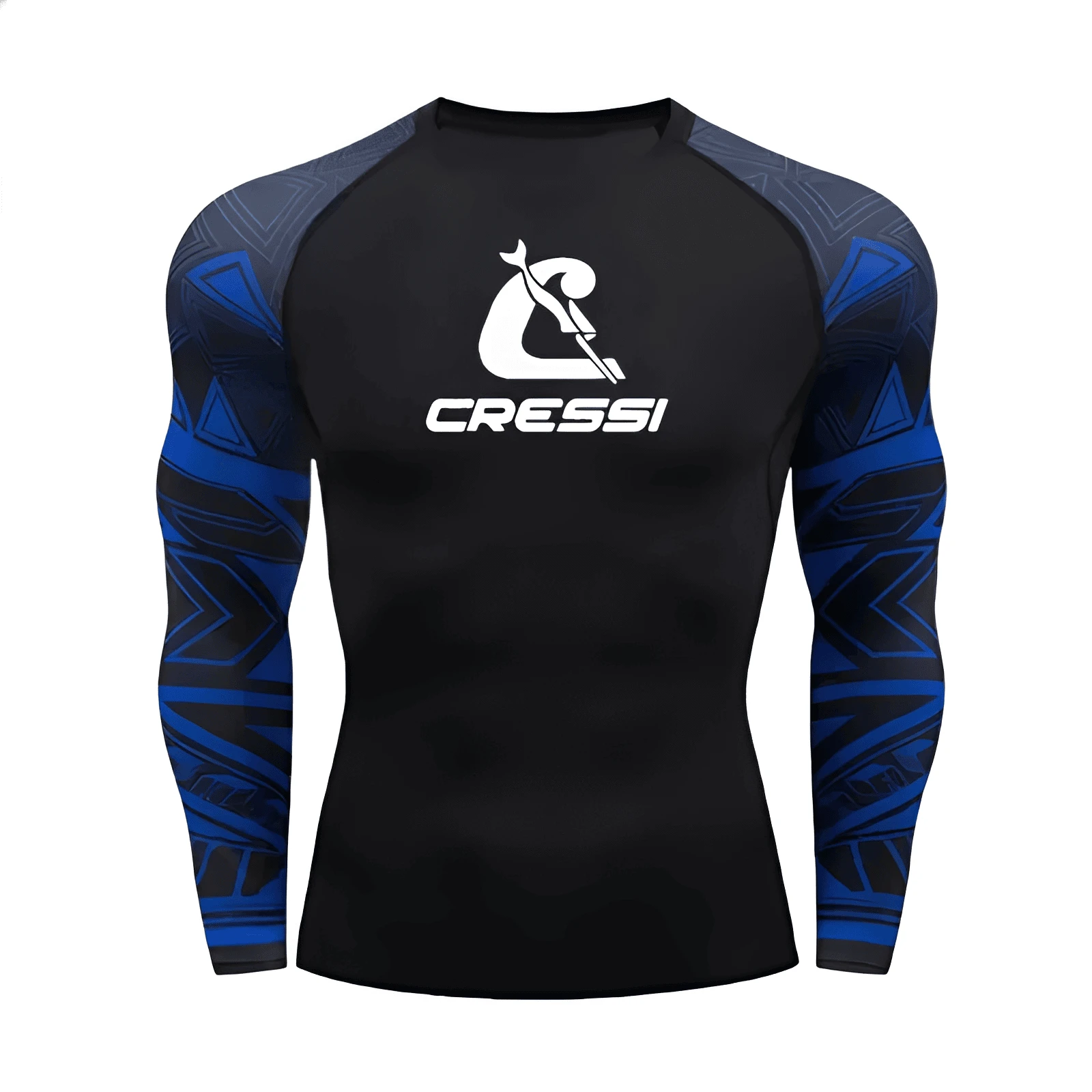 Men’s UPF 50+ Long Sleeve Rash Guard – Quick-Dry Breathable Surf & Swim Shirt for Water Sports & Gym Training