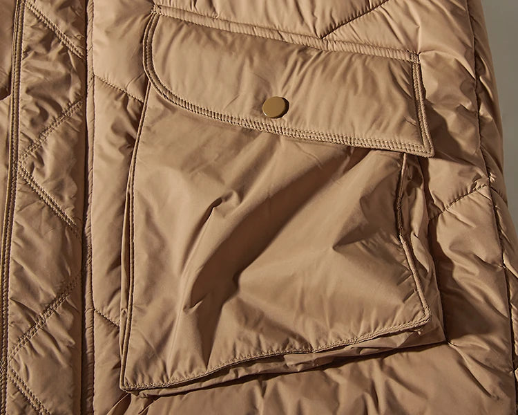 Herfst en winter Nieuw Japans retro katoenen gewatteerd cargovest Herenmode Verdikt casual multi-pocket broodjasje