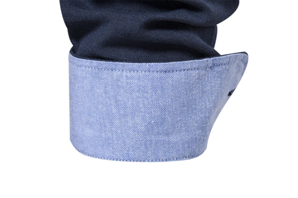 2023 New Autumn Cotton Men's Oxford Shirt Long Sleeve Button Down Social Business Casual Shirts for Men