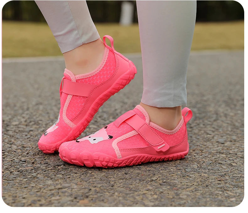 Kids Wide Toe Beach Shoes Lightweight Breathable Non Slip Rubber Sole with Durable Construction for Long Lasting Use
