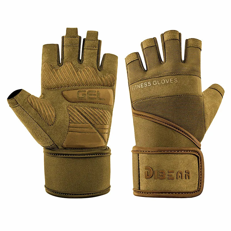 Anti-Slip Gym Gloves For Firm Grip on Bodybuilding And Weightlifting Equipment -  Suitable For Dumbbell Trainings, CrossFit Pull Ups & Workout Exercises