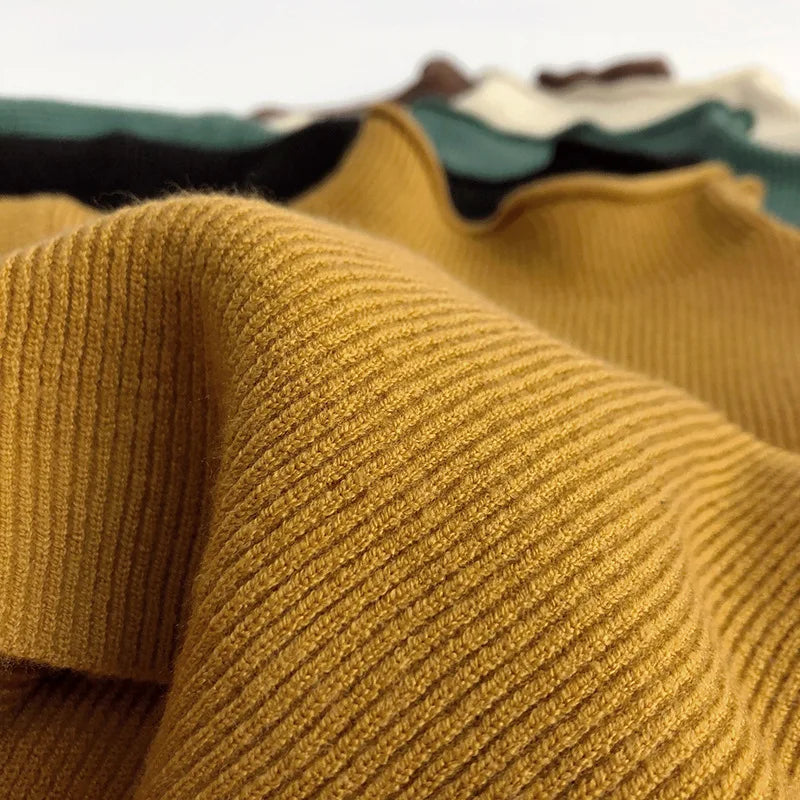 Kids Sweaters Half Turtleneck Girls Base Sweaters 5 Colours Girls Boys Knit Pullover 1-6Y Unisex