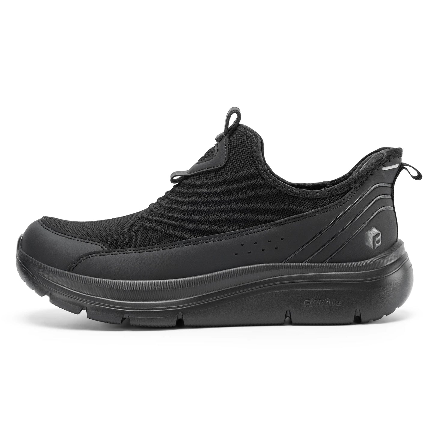 Wide Men's Slip-On Walking Shoes Lightweight Breathable Outdoor Casual Sports Running Shoes Sneakers For Swollen Feet