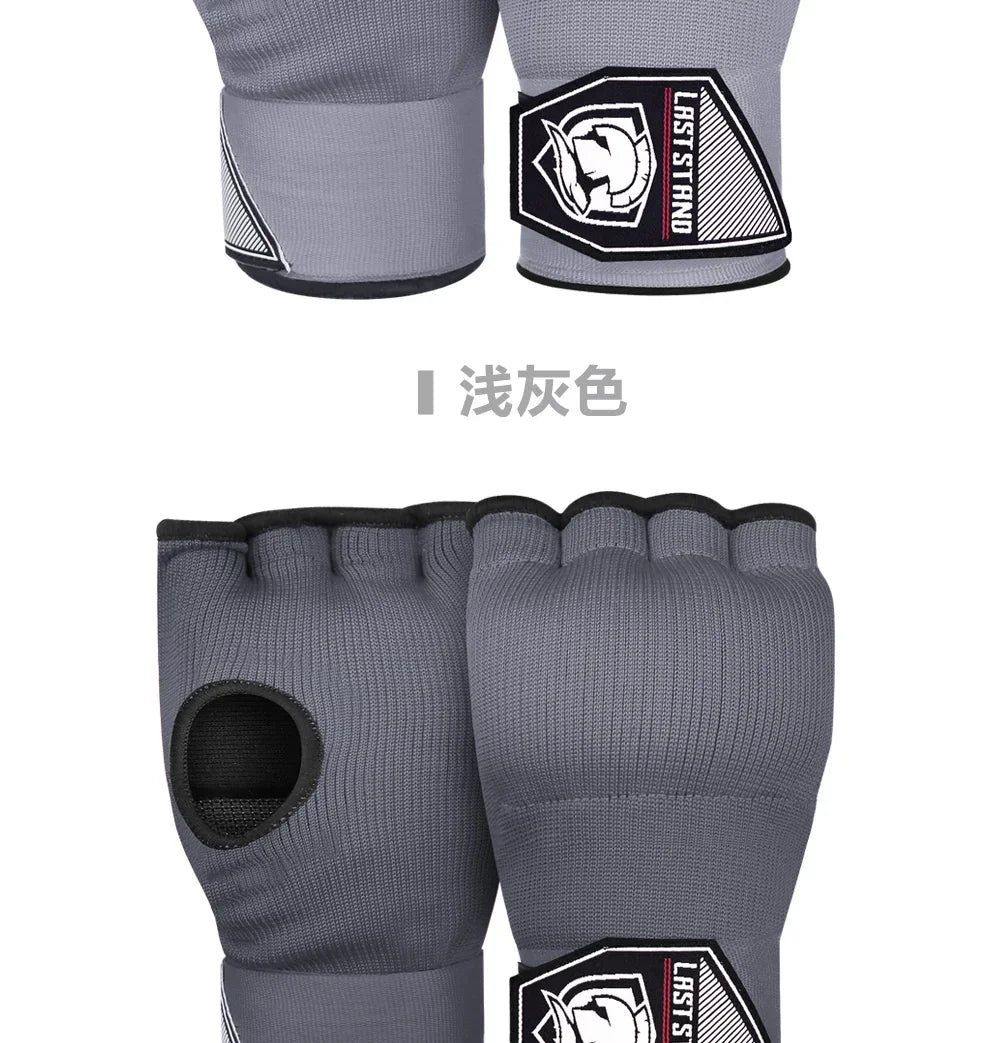 Gel Boxing Hand Wrap Gloves – Adjustable Half Finger MMA & Boxing Wrist Support Gloves with Long Strap Protective Training Gear