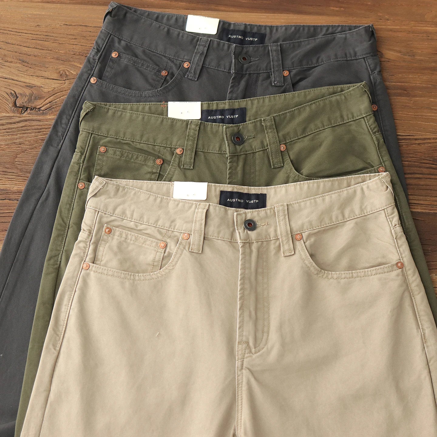 2025 Lente en herfst Nieuwe Amerikaanse retro geweven twill cargobroek Heren eenvoudige 100% katoenen gewassen oude rechte casual broek